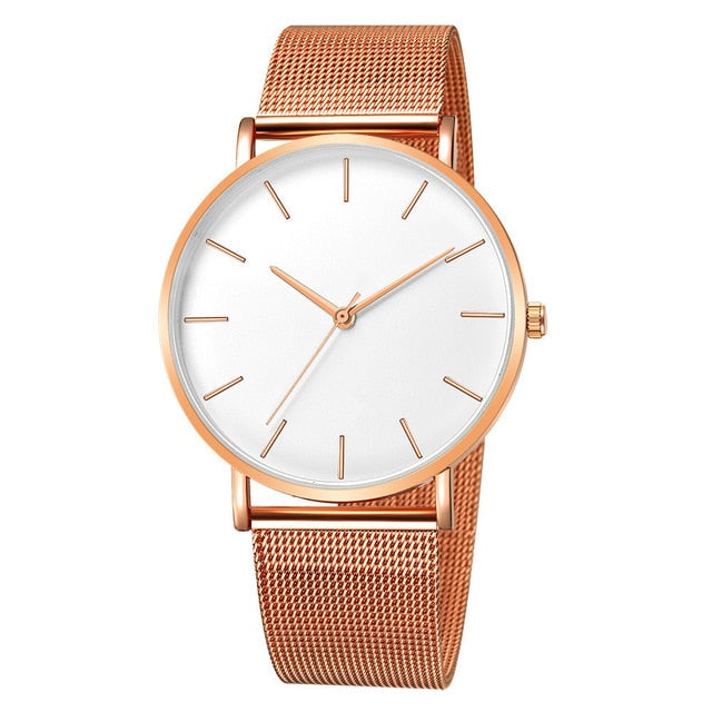 Stainless Steel Quartz Wrist Watch